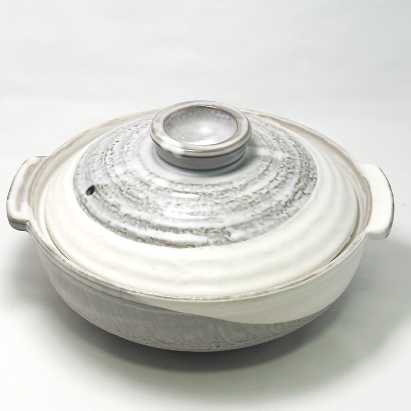 終了【テスト品放出・50％OFF】萬古焼土鍋・蒸し器付