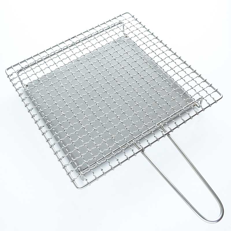 【入荷しました】辻和金網　手付焼網大（正方形）