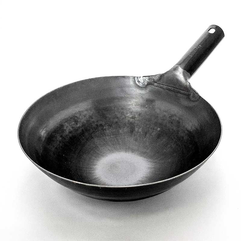 ＩＨ・ガス兼用　山田工業所鉄製打出中華鍋27㎝（板厚1.6mm）