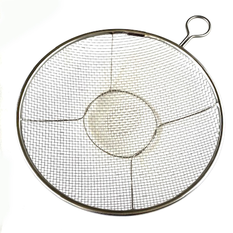 ステンレスのリング付盆ザル27ｃｍ