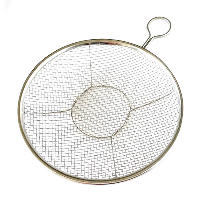 ステンレスのリング付盆ザル24ｃｍ