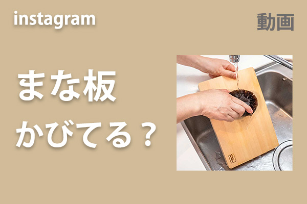 <span>まな板かびてる？</span>インスタのリール動画へ